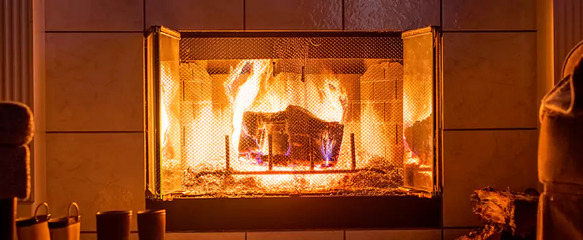 Mendota Hearth Landscape Fireplace Installation in Rochester, New York