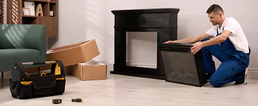 Old Rusted Metal Fireplace Repair And Replacement in Rochester, NY