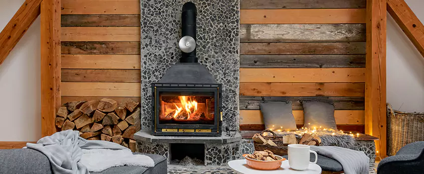 Thelin Hearth Products Direct Vent Gas Stove Fireplace Inspection in Rochester, New York